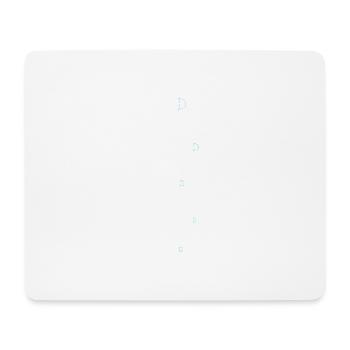 Bubbles perles d’eau - Tapis de souris (format paysage) - blanc - Devant