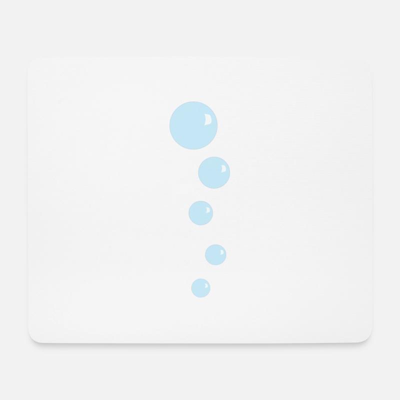 Bubbles Water Pearls - Mouse Pad (horizontal) - white