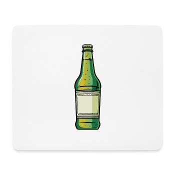 Beer Bottle Beer Drinking Icon - Mouse Pad (horizontal) - white - Front