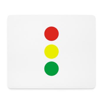 Ampel - Mousepad (Querformat) - Weiß - Vorne