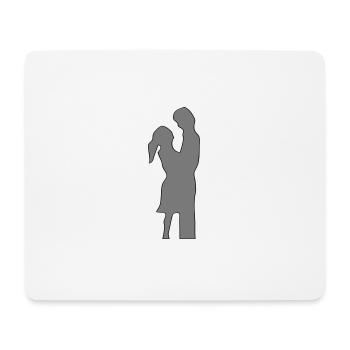 Liebe Paar Silhouette Valentinstag Geschenk Idee - Mousepad (Querformat) - Weiß - Vorne