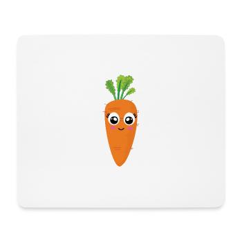 Carotte Carotte Carotte Légumes - Tapis de souris (format paysage) - blanc - Devant