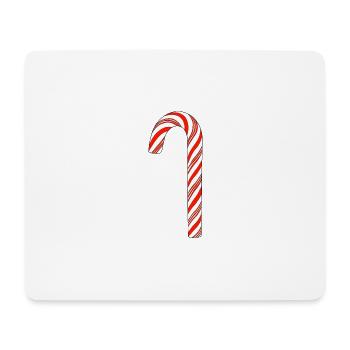Zuckerstange rot weiß - Mousepad (Querformat) - Weiß - Vorne