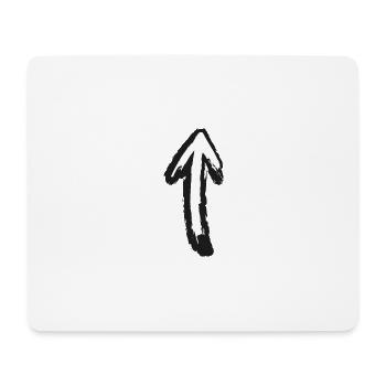 Arrow - Mouse Pad (horizontal) - white - Front