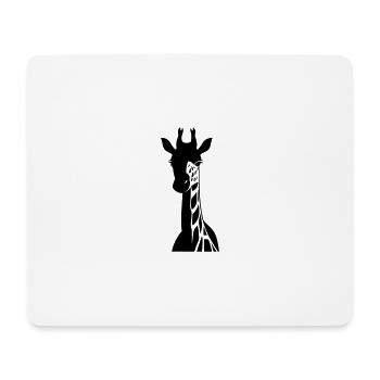 Giraffe head - Mouse Pad (horizontal) - white - Front