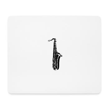 Sax - Mousepad (Querformat) - Weiß - Vorne
