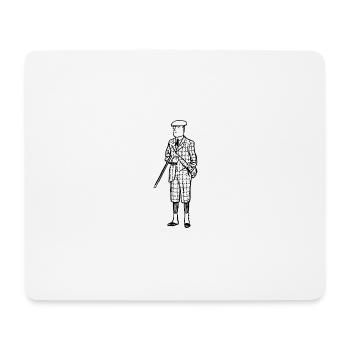 Klasischer Jäger, Geschenksidee - Mousepad (Querformat) - Weiß - Vorne