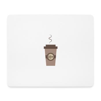 Kaffee coffee - Mousepad (Querformat) - Weiß - Vorne
