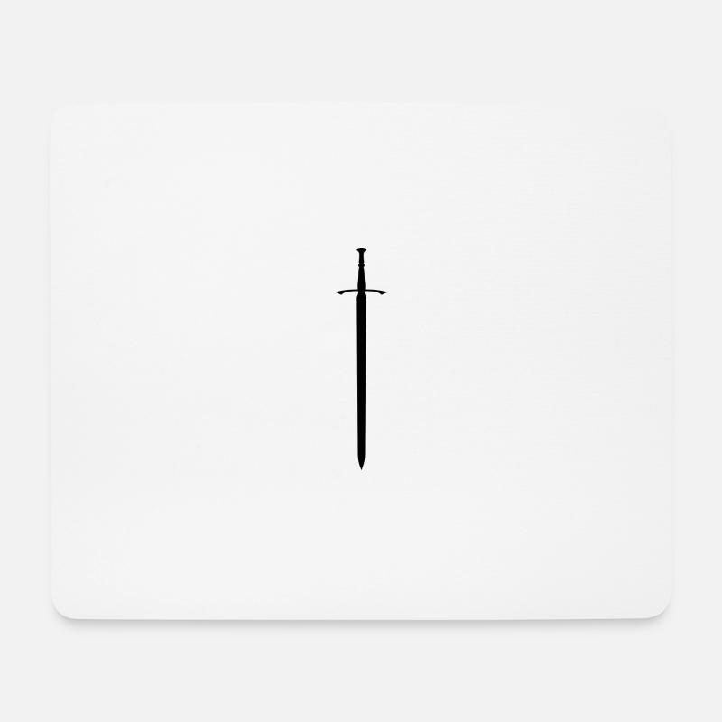 Sword - Mousepad (Querformat) - Weiß