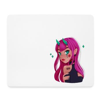 Demon Girl, Devil Girl, Teufelchen - Mousepad (Querformat) - Weiß - Vorne