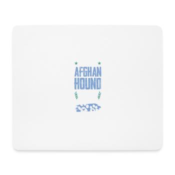 Chien de chasse afghan Chiens Papa - Tapis de souris (format paysage) - blanc - Devant
