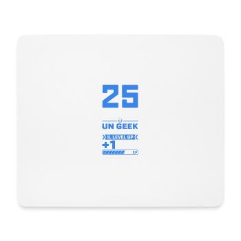 25 Ans Humour Geek 25 Ans Anniversaire Gamer - Tapis de souris (format paysage) - blanc - Devant