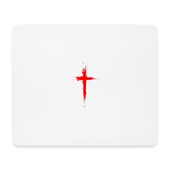 Kreuz Christentum Religion Jesus Christus Rot - Mouse Pad (horizontal) - white - Front