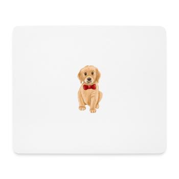 Puppy - Tapis de souris (format paysage) - blanc - Devant