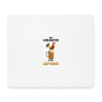Favorit Bier Bier Alkohol Huhn Krug Favorit - Mousepad (Querformat) - Weiß - Vorne