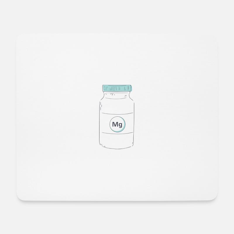 Dietary supplement magnesium protein - Mouse Pad (horizontal) - white