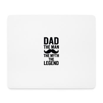 Pharsotic Day Design mit Schnurrbart - Mousepad (Querformat) - Weiß - Vorne