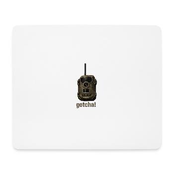 Überwachung, Kamera - Mousepad (Querformat) - Weiß - Vorne