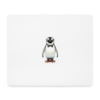 pinguin fun - Tapis de souris (format paysage) - blanc - Devant