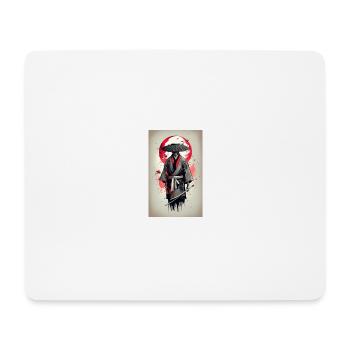Mittelalterliches japanisches Poster - Mousepad (Querformat) - Weiß - Vorne