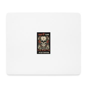 Totenkopf-Poster soll sein oder nicht - Mousepad (Querformat) - Weiß - Vorne