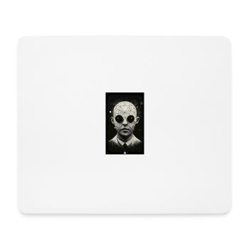 Alien Head - Mouse Pad (horizontal) - white - Front