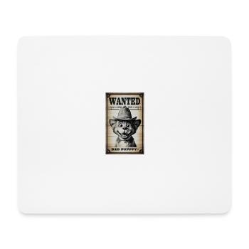Affiche poster wanted bad puppy vintage - Tapis de souris (format paysage) - blanc - Devant