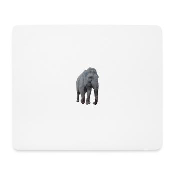 Elefant - Mousepad (Querformat) - Weiß - Vorne