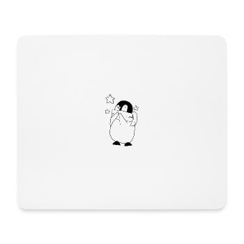 Penguin with stars - Mouse Pad (horizontal) - white - Front
