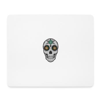 Skull Mexican Style, Día de Muertos - Mouse Pad (horizontal) - white - Front