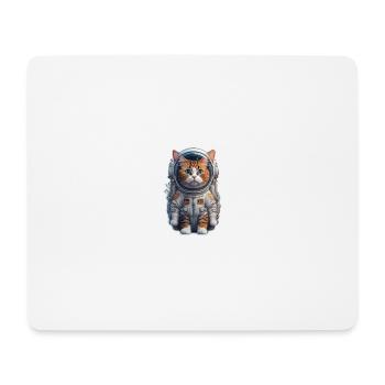 Cat Astronaut - Mouse Pad (horizontal) - white - Front