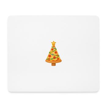 Pizza Christmas Tree - Mouse Pad (horizontal) - white - Front