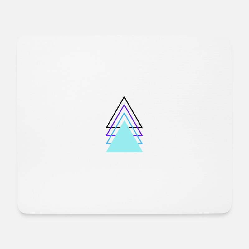 Triangles - Mouse Pad (horizontal) - white