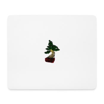Bonsai - Mousepad (Querformat) - Weiß - Vorne