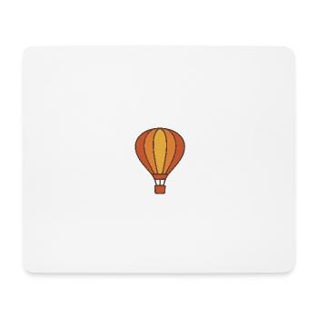 Rise & Float – Retro Hot Air Escape - Mousepad (Querformat) - Weiß - Vorne