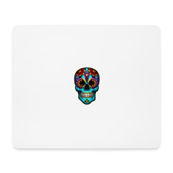 Skull Mexican Style, Día de Muertos - Mouse Pad (horizontal) - white - Front