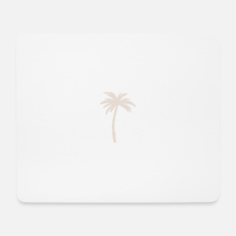 Palme - Mousepad (Querformat) - Weiß