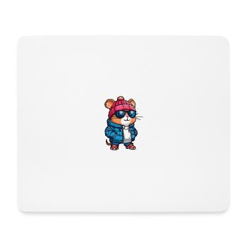 Hamster Winter - Mouse Pad (horizontal) - white - Front