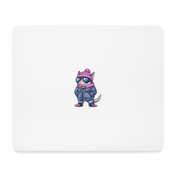 Armadillo Winter - Mouse Pad (horizontal) - white - Front
