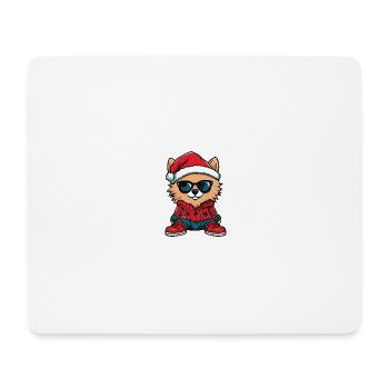 Pomeranian Dog Christmas Cool X-Mas - Mouse Pad (horizontal) - white - Front