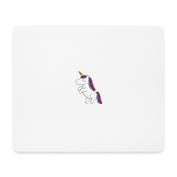 Einhorn - Mousepad (Querformat) - Weiß - Vorne