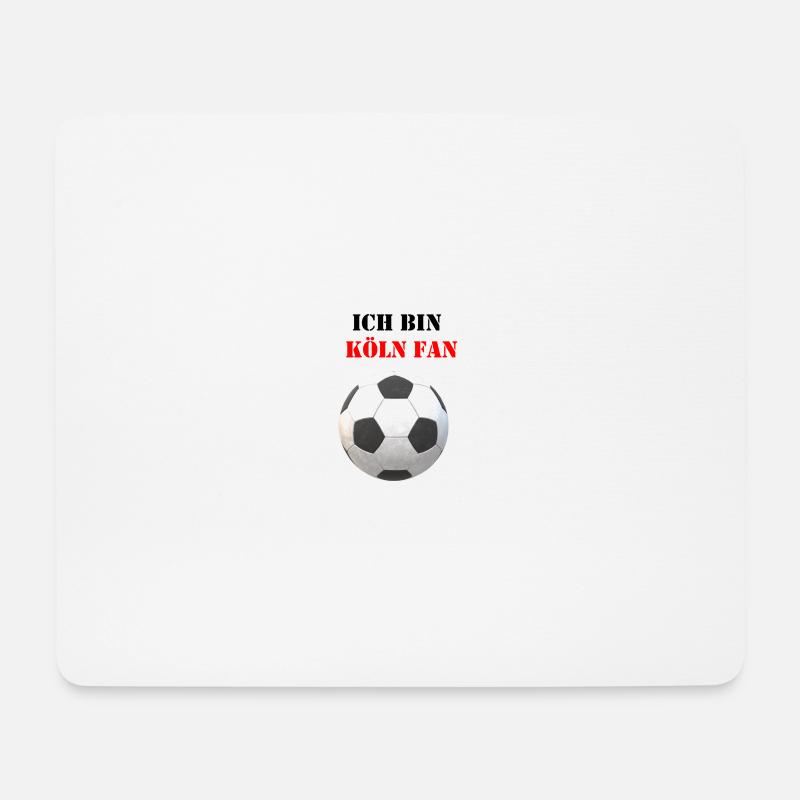 Köln Fussball Design - Mousepad (Querformat) - Weiß
