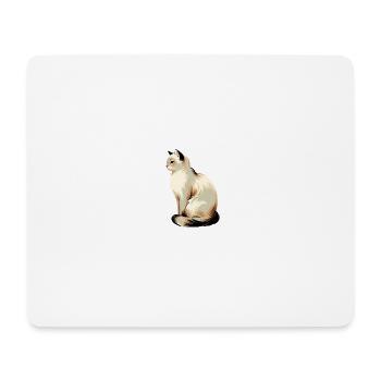 Graphismes de chat fantaisistes et élégants - Purrfectly Cra - Tapis de souris (format paysage) - blanc - Devant