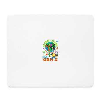 Global Citizen Planet Earth Gen Z - Mousepad (Querformat) - Weiß - Vorne