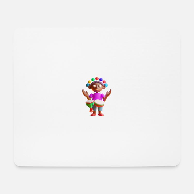 LUSTIG 23 - Mousepad (Querformat) - Weiß