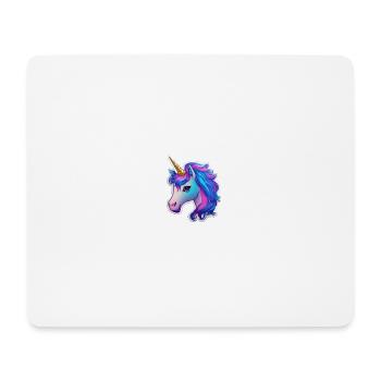 cute unicorn 4 - Mousepad (Querformat) - Weiß - Vorne