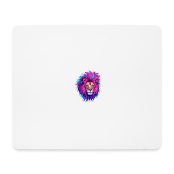 colourful lion - Mousepad (Querformat) - Weiß - Vorne