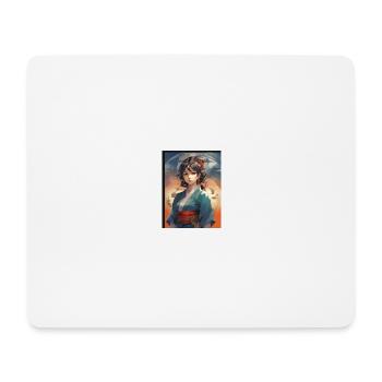 Manga Woman - Mouse Pad (horizontal) - white - Front