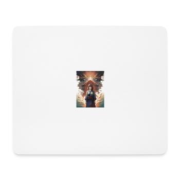 Manga Frau - Mousepad (Querformat) - Weiß - Vorne