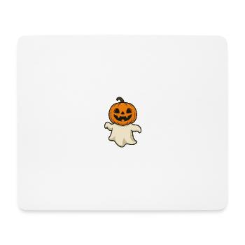 Lustiger Kürbisgeist – Halloween Design migno - Mousepad (Querformat) - Weiß - Vorne